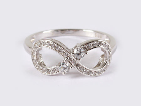 Infinity CZ Ring - Sterling Silver