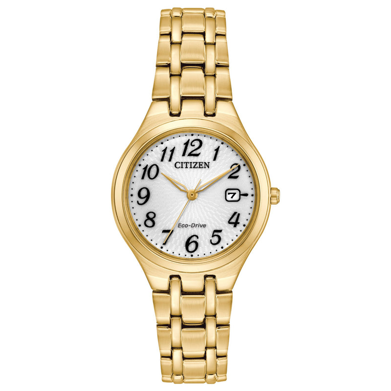 Citizen Ladies Eco-Drive Silhouette Gold Bracelet Watch - Hanratty Jewellers