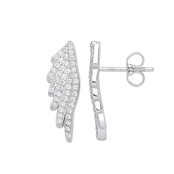  Angel Wings Earrings - STERLING SILVER - Hanratty Jewellers