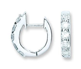 Silver Cz Huggies - STERLING SILVER - Hanratty Jewellers