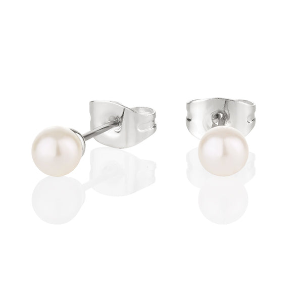 Pearl Earring 4mm - Newbridge Silveware