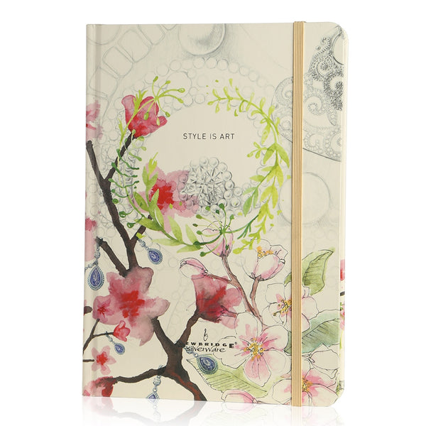 'Style is Art' Floral Hardback Notebook - NEWBRIDGE SILVERWARE