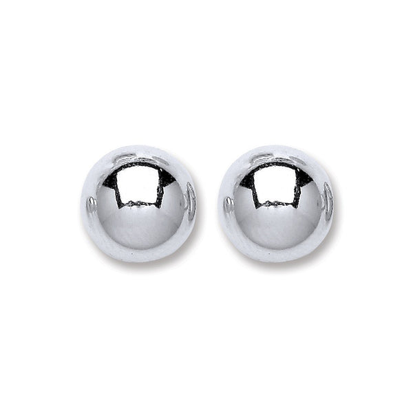 Silver Ball Studs 10mm - Hanratty Jewellers