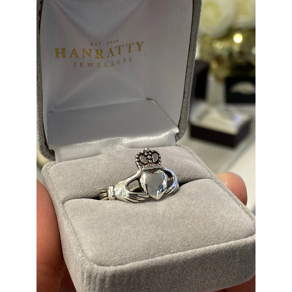 Claddagh ring sterling silver gents 
