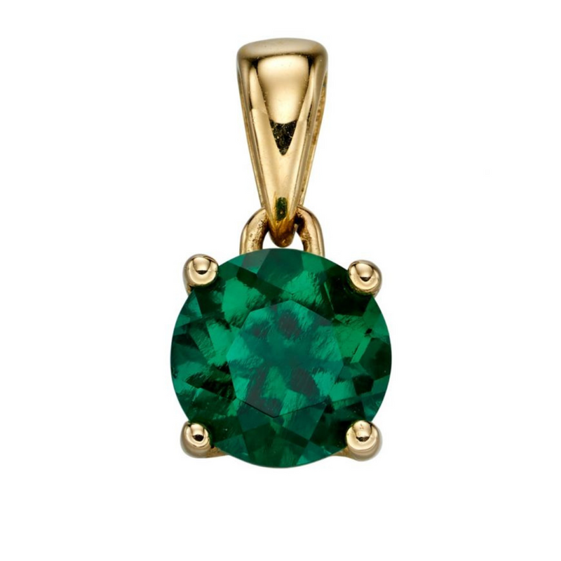 May Birthstone Necklace - 9ct Yellow Gold