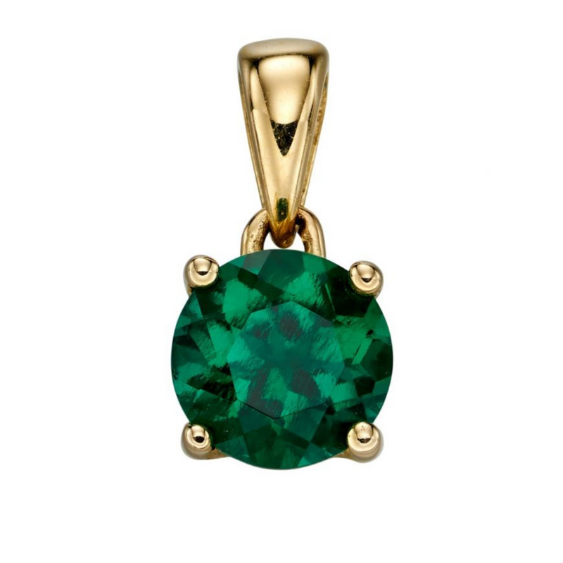 May Birthstone Pendant - 9ct Gold