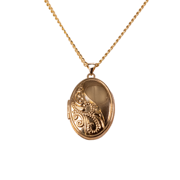 Oval Locket - 9ct Yellow Gold