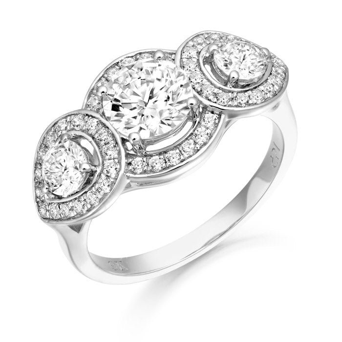 Affluent CZ Ring - 9ct Gold