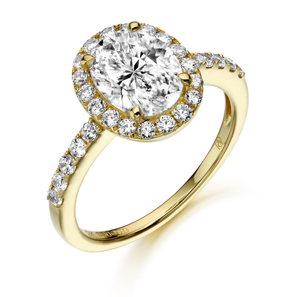 Elliptic CZ Ring - 9CT YELLOW GOLD