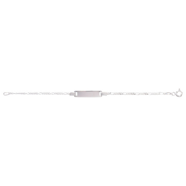 Figaro ID Bracelet - Sterling Silver