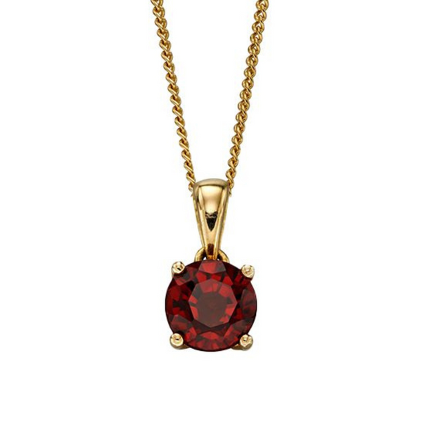 January Birthstone Pendant - 9ct Gold