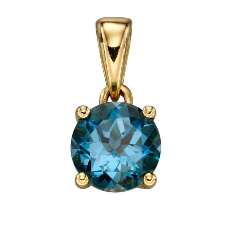 December Birthstone Pendant - 9ct Gold