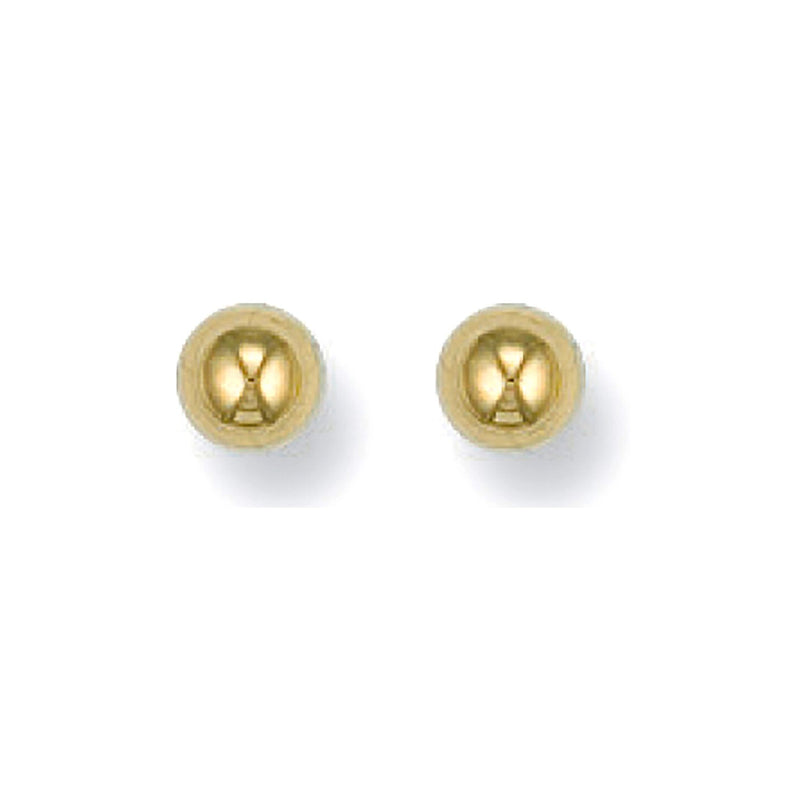 Ball Studs 4mm - 9ct Yellow Gold - Hanratty Jewellers