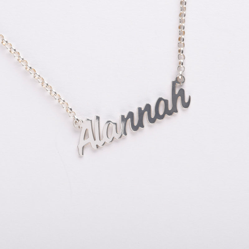 Personalised Name Necklace - Sterling Silver - Hanratty Jewellers