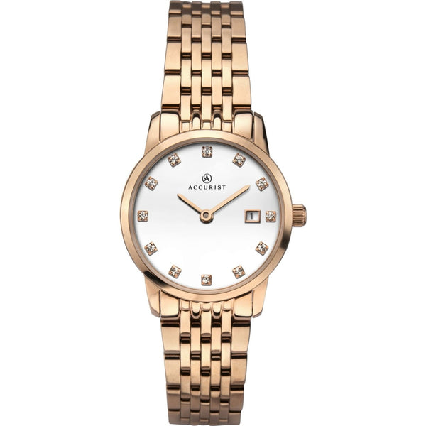 Accurist Ladies Signature Rose Gold Bracelet Watch