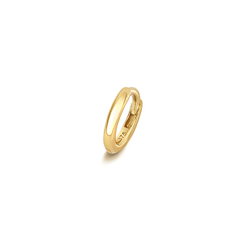 Solid Round Tube Cartilage Piercing - 9ct Yellow Gold