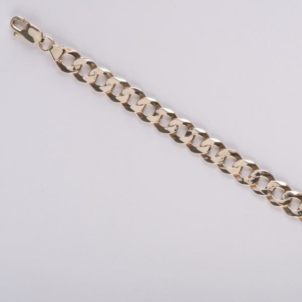 Flat Curb Bracelet - 9CT YELLOW GOLD