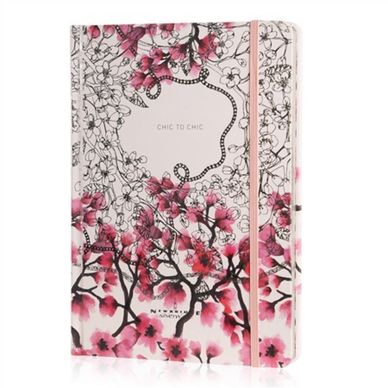‘Chic to Chic' Pink Hardback Notebook - NEWBRIDGE SILVERWARE