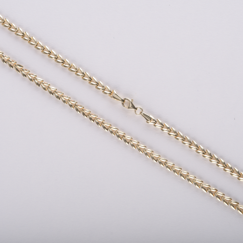 Hollow Fancy Curb Chain - 9CT YELLOW GOLD