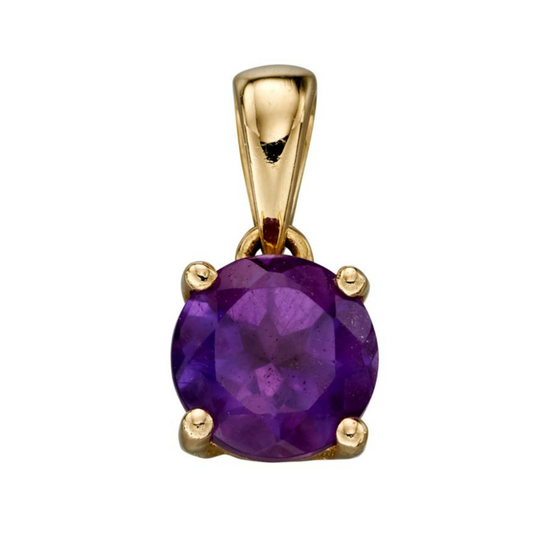 February Birthstone Necklace - 9ct Yellow Gold