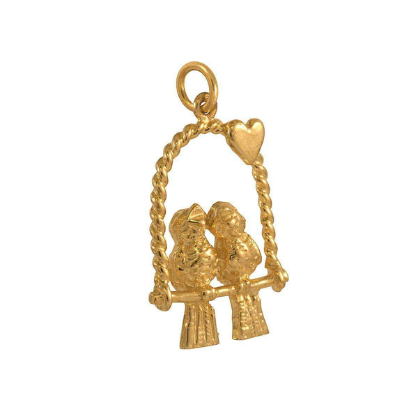 LOVEBIRDS PENDANT - 9CT GOLD