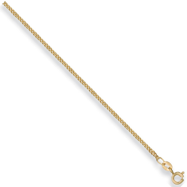 Traditional Classic Curb Chain 1.7mm - 9ct Gold