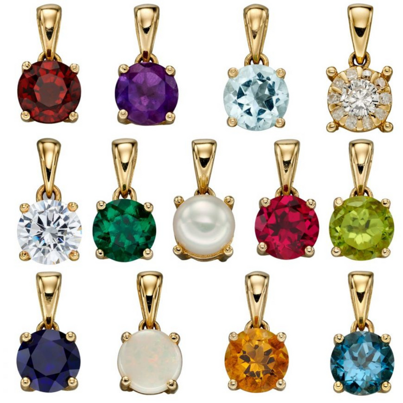 May Birthstone Pendant - 9ct Gold