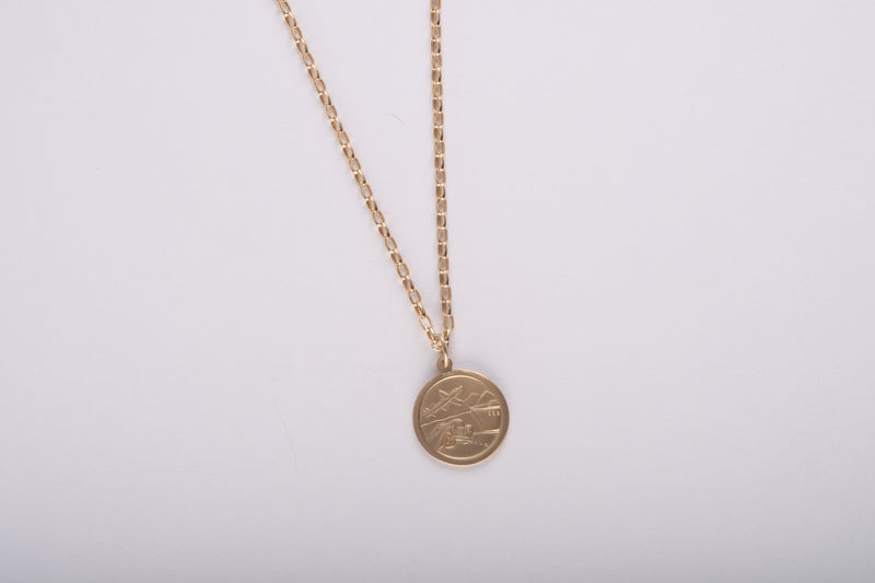 St. Christopher Necklace - 9ct Yellow Gold