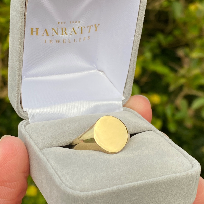 Plain Signet Ring - 9ct Gold