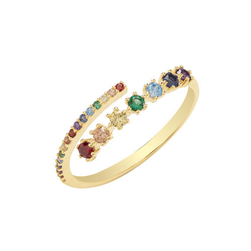 The Rainbow Wrap Ring - 9ct Yellow Gold