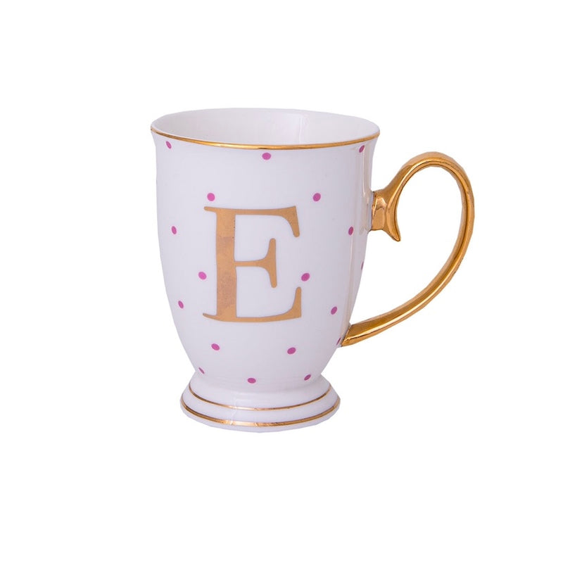 Bloomsbury mug with Gold Monogram