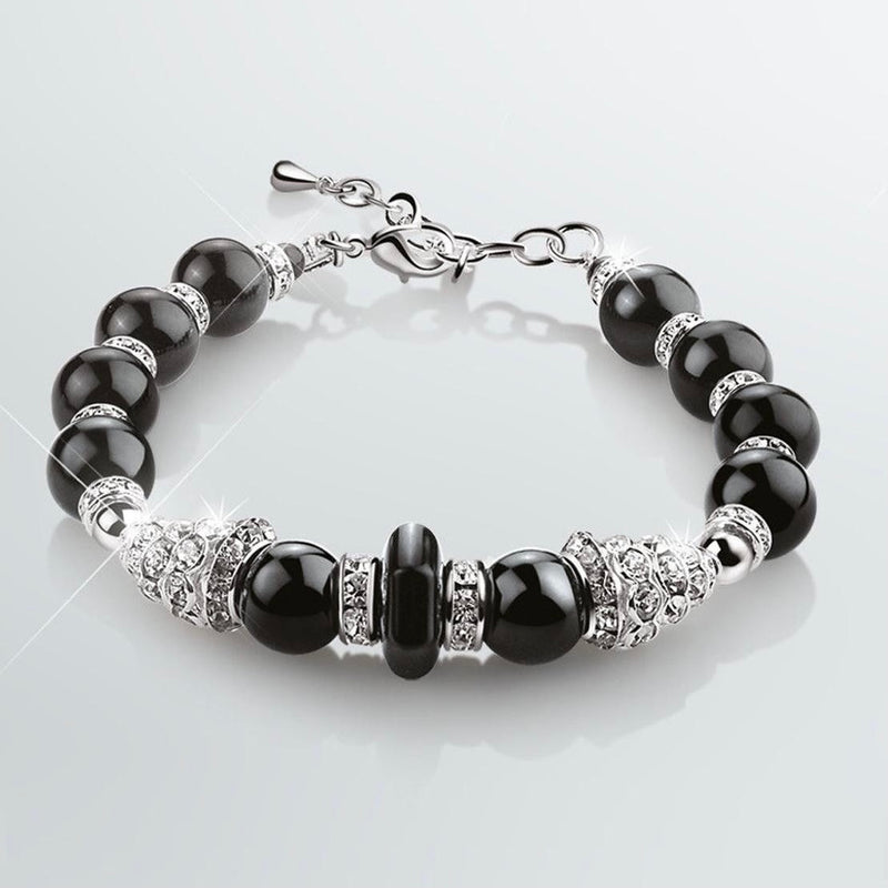 Greta Garbo Onyx Bracelet - Newbridge Silverware - Hanratty Jewellers