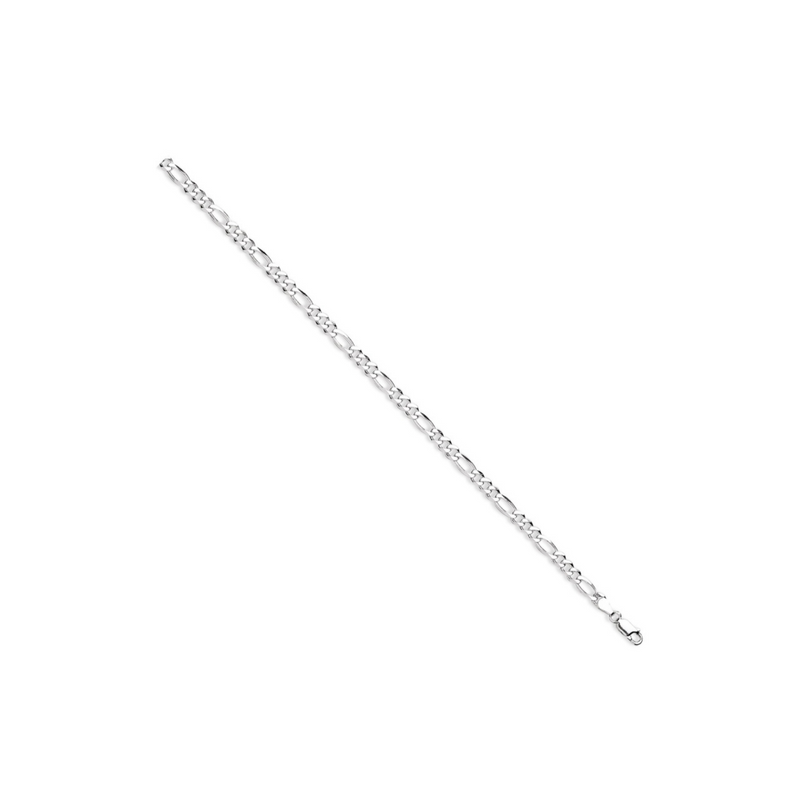 Figaro Chain/Bracelet 5mm - Sterling Silver