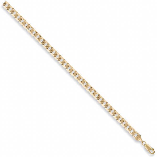 Flat Curb Bracelet - 9ct Gold