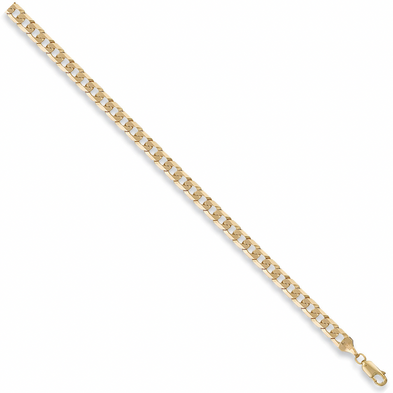 Flat Curb Bracelet - 9ct Gold