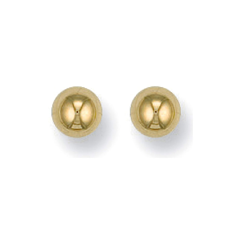 Ball Studs 5mm - 9ct Yellow Gold - Hanratty Jewellers