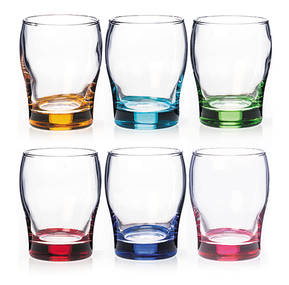 Rainbow Juice Glasses Party 6 Pack