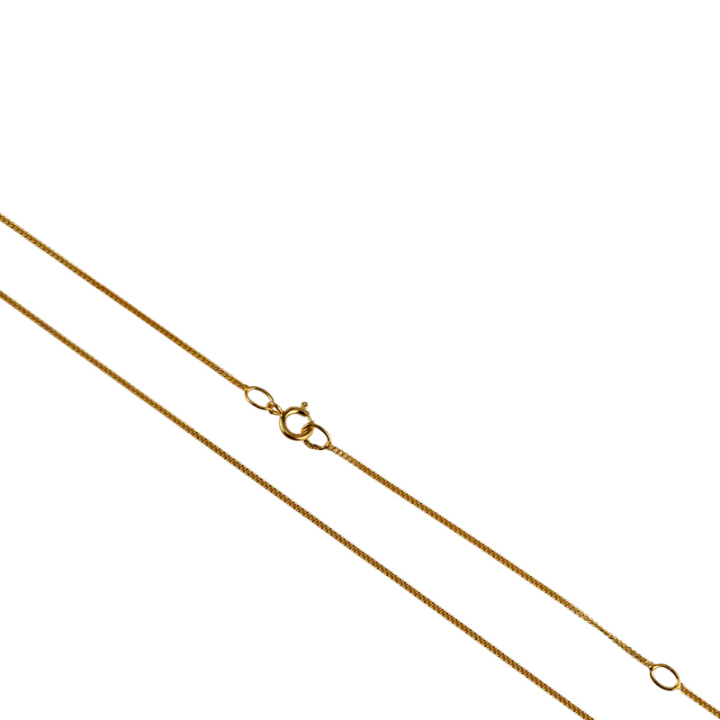 MILLGRAIN EDGE CROSS NECKLACE - 9CT YELLOW GOLD